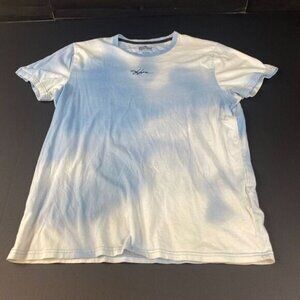 Hollister Mens Short Sleeve T-Shirt Size M white/Blue/Tie Dye Cotton Comfort